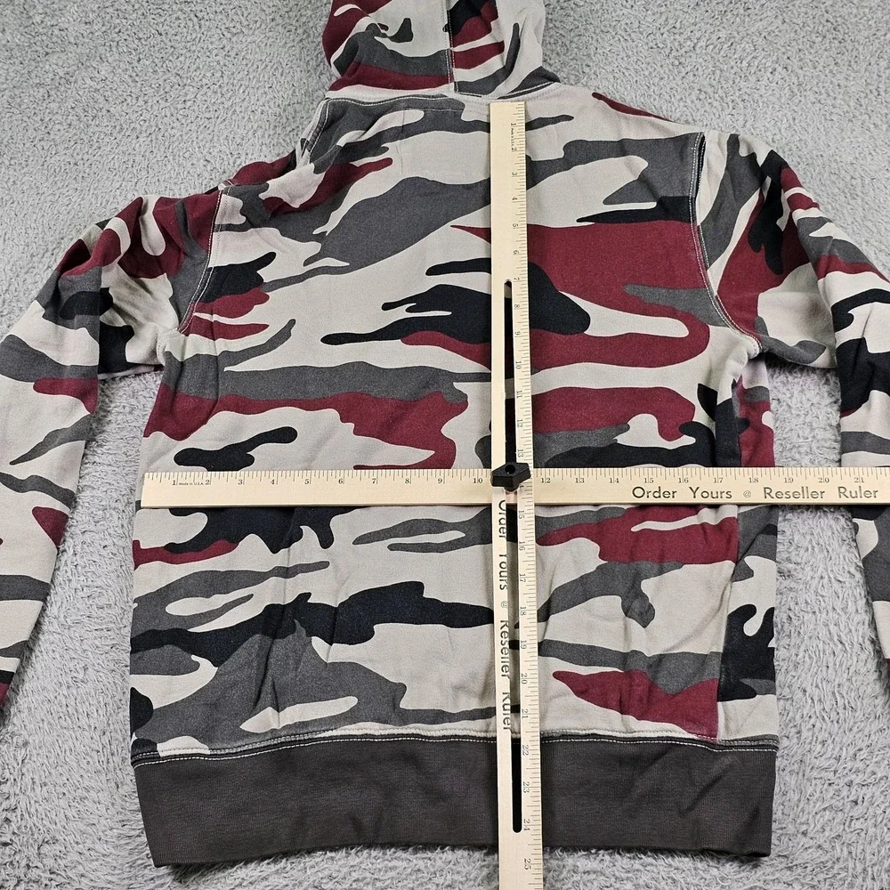 True Religion Hoodie Mens Small Camo Buddha The Buddha Brand Pullover Sweatshirt